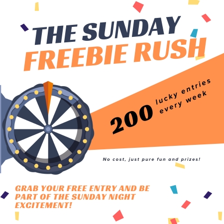 The Sunday Freebie Rush - 27th July